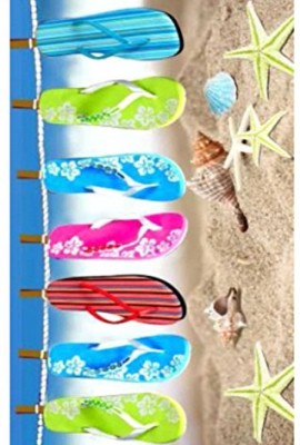 75x150cm-100-Cotton-Velour-BeachBath-Towel-Beach-Flip-Flop-0