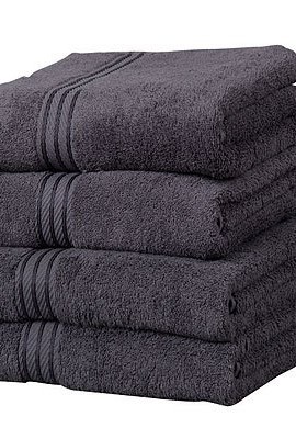 Linens-Limited-Supreme-100-Egyptian-Cotton-500gsm-4-Piece-Guest-Towel-Set-Charcoal-0